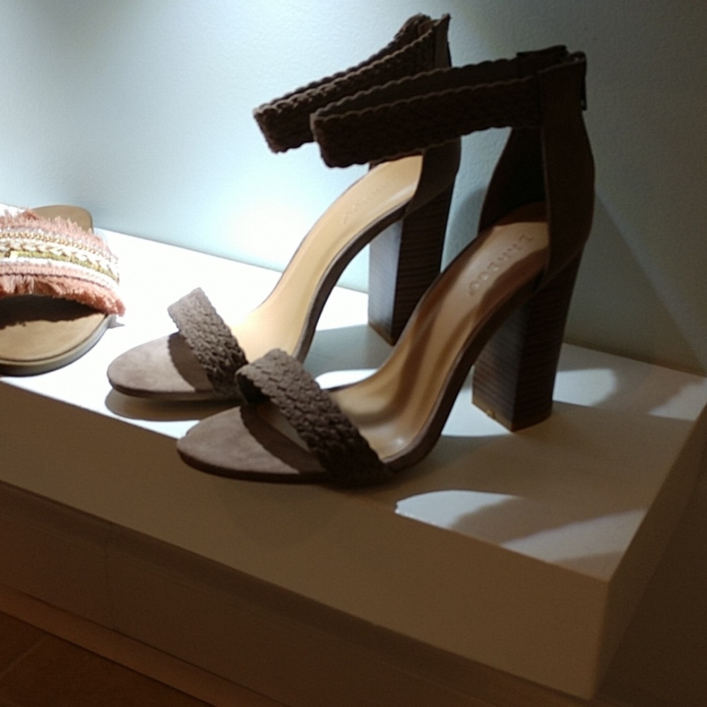 High heel with ankle strap